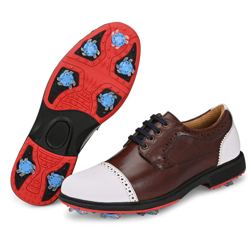 Elite Lace Up White / Brown