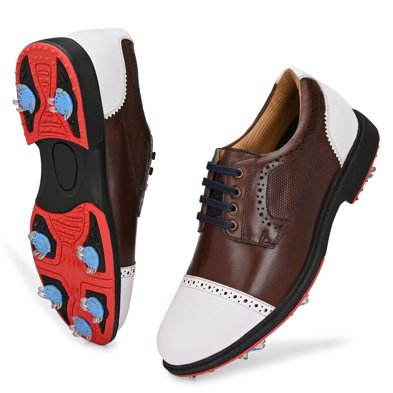 Elite Lace Up White / Brown