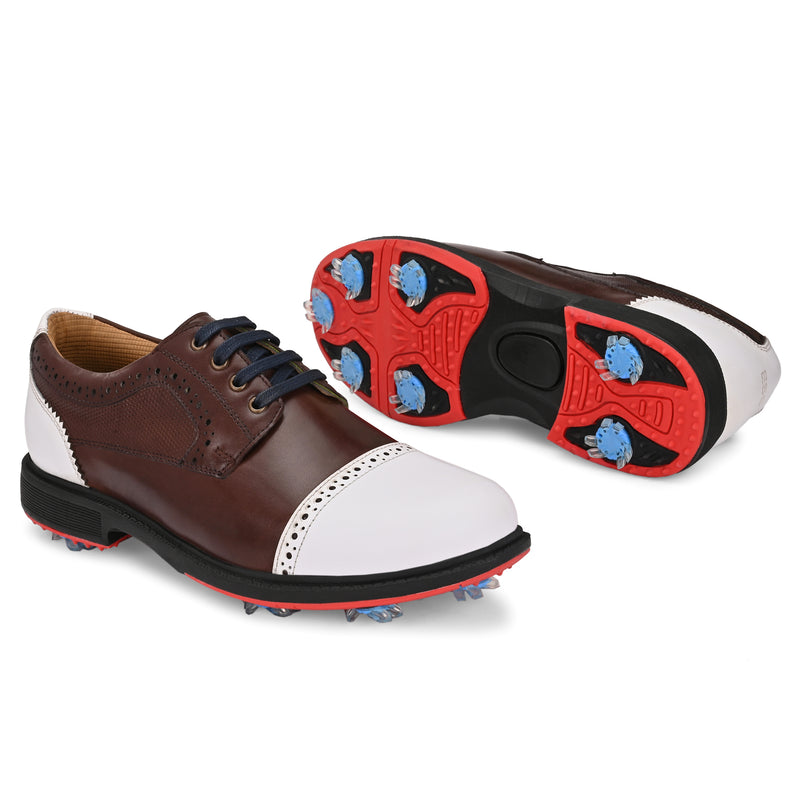 Elite Lace Up White / Brown
