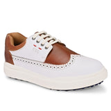 Flex Lace Up  Tan / White