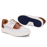 Flex Lace Up  Tan / White