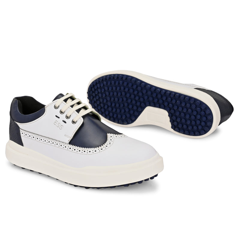 Flex Lace Up White / Navy - ess kicks
