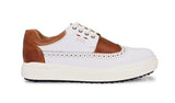 Flex Lace Up  Tan / White - essk icks
