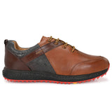 Dirham Tan, Brown & Blue Golf Shoes