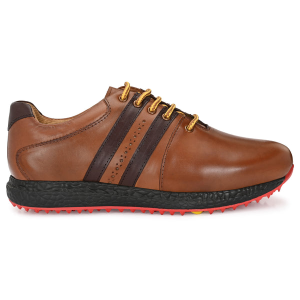 Pound Tan & Brown Golf Shoes