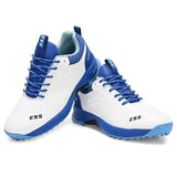 Striker white blue cricket shoes