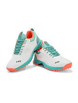 Striker white green cricket shoes