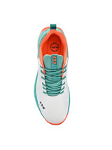 Striker white green cricket shoes