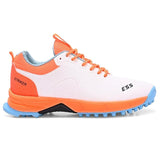 Striker white orange cricket shoes