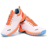 Striker white orange cricket shoes