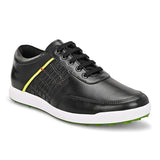 Swiss black golf shoes