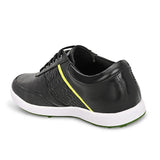 Swiss black golf shoes