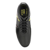 Swiss black golf shoes
