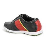 Swiss black red golf shoes