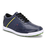 Swiss blue golf shoes