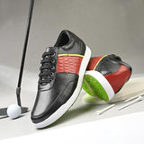 Swiss blue golf shoes