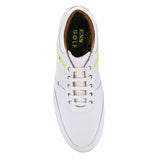 Swiss white golf shoes