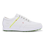 Swiss white golf shoes