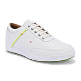 Swiss white golf shoes