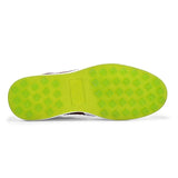Swiss white tan golf shoes