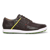 Swiss brown golf shoes