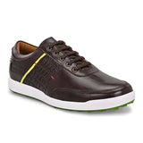 Swiss brown golf shoes