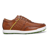Swiss tan golf shoes