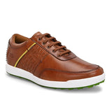 Swiss tan golf shoes