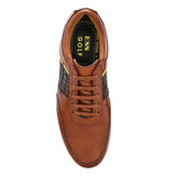 Swiss tan black golf shoes