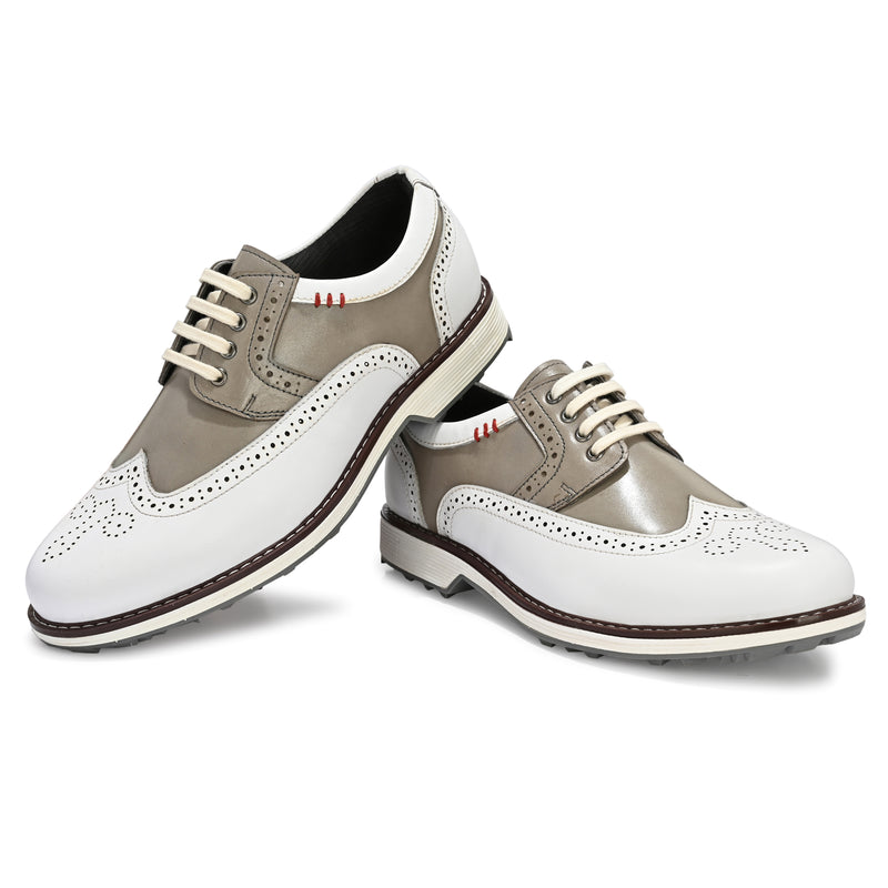 Axis White - Grey-Golf Shoes