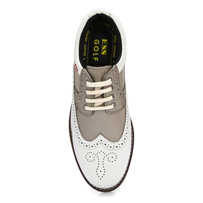 Axis White - Grey-Golf Shoes