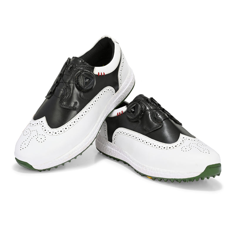 Brogue Spikeless Easy-Go White Black