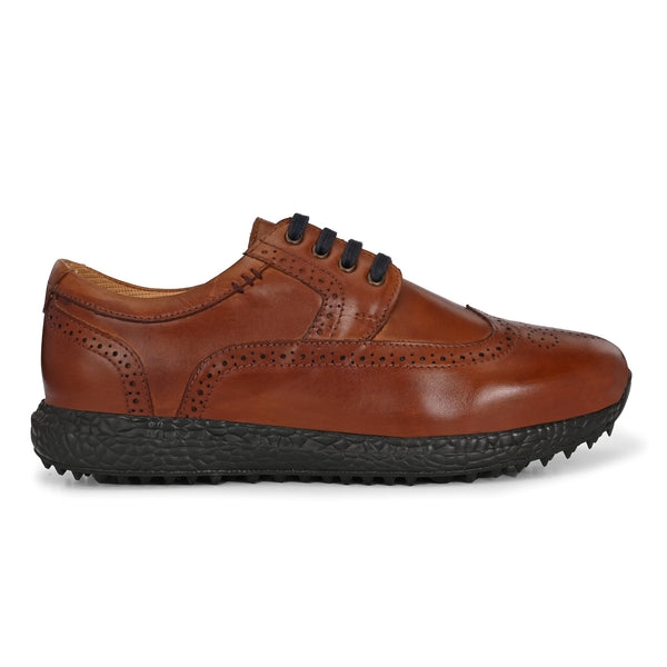 Brogue Spikeless Tan