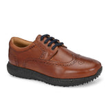 Brogue Spikeless Tan-Golf Shoes