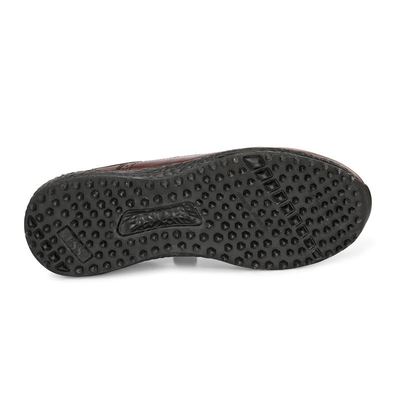 Brogue Spikeless Brown-Golf Shoes