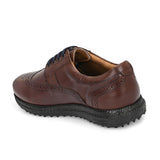 Brogue Spikeless Brown-Golf Shoes