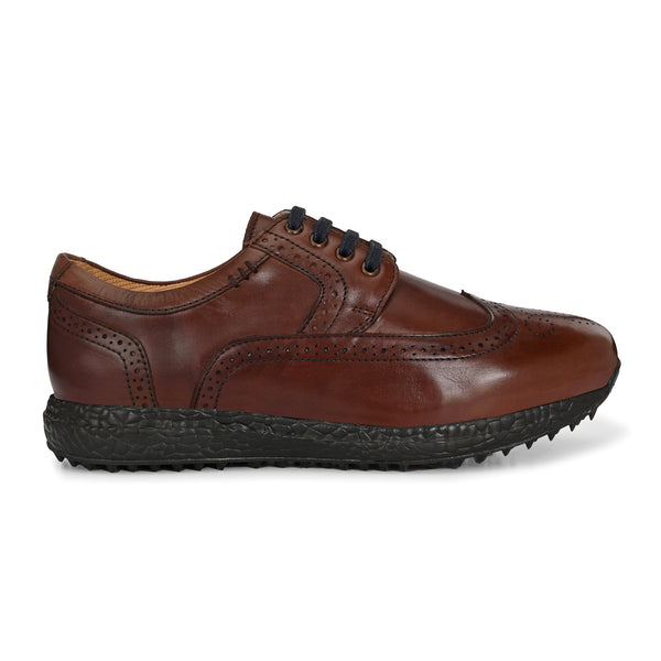 Brogue Spikeless Brown